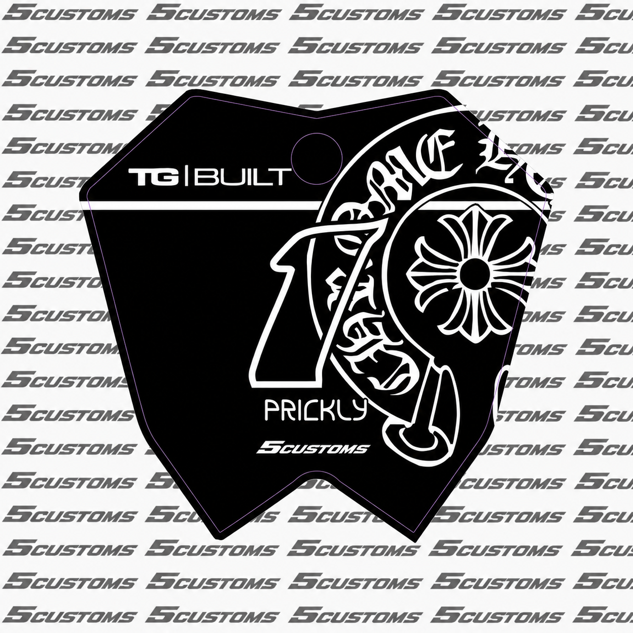 Chrome Hearts Number Plate Decal